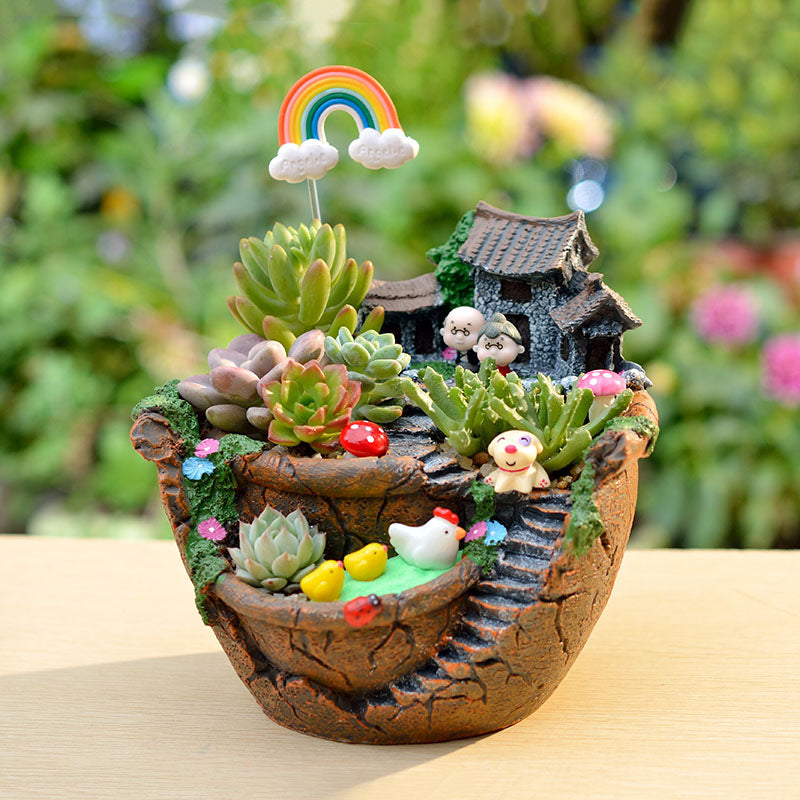 Creative Succulent Flower Pot for Your Hanging Garden Oasis!