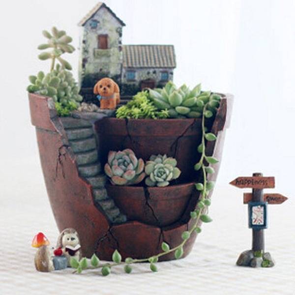 Creative Succulent Flower Pot for Your Hanging Garden Oasis!