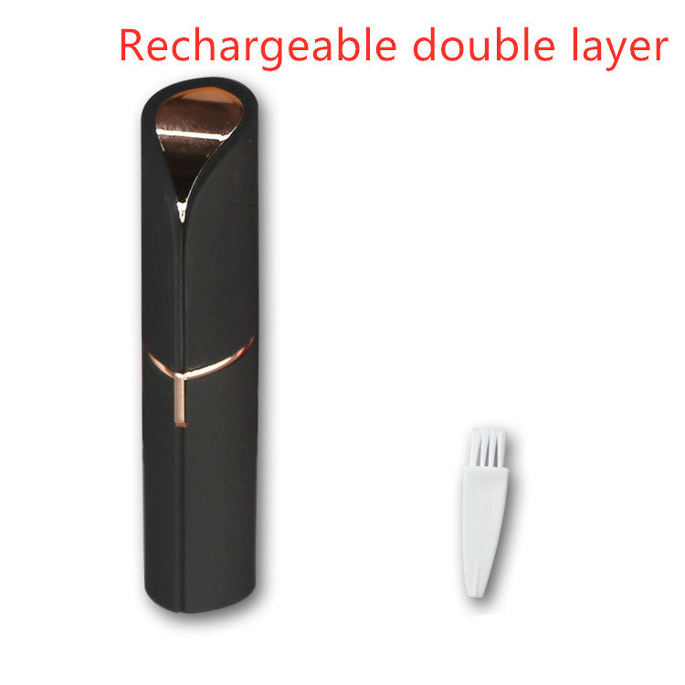 Lipstick Shaped Ladies Electric Hair Removal Machine: Eyebrow Trimmer and Shaver
