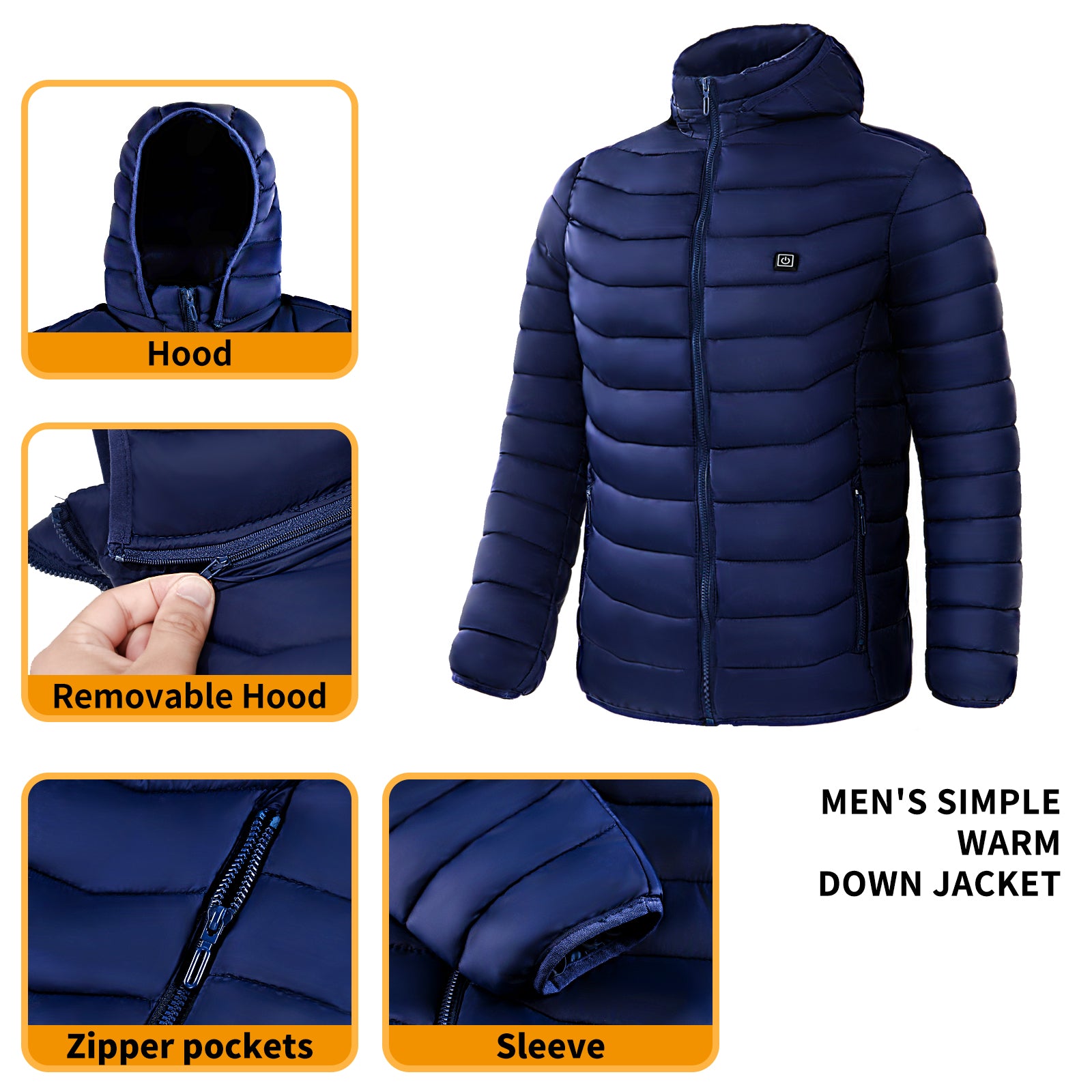 HeatX Pro: Unisex Heated Jacket with Heat Zones and Insulated Hood