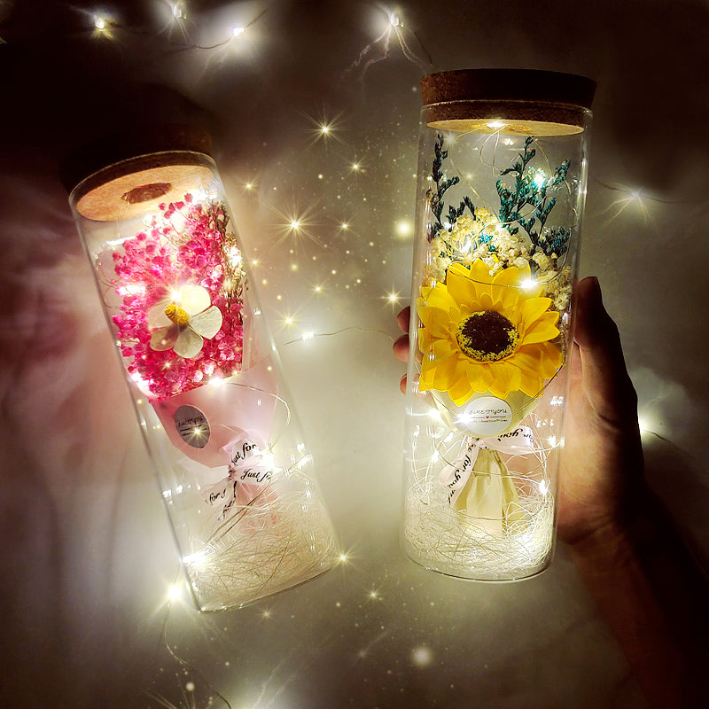 Handmade Bouquet of Love: Sunflower Gypsophila β The Perfect Valentine's Day Gift!