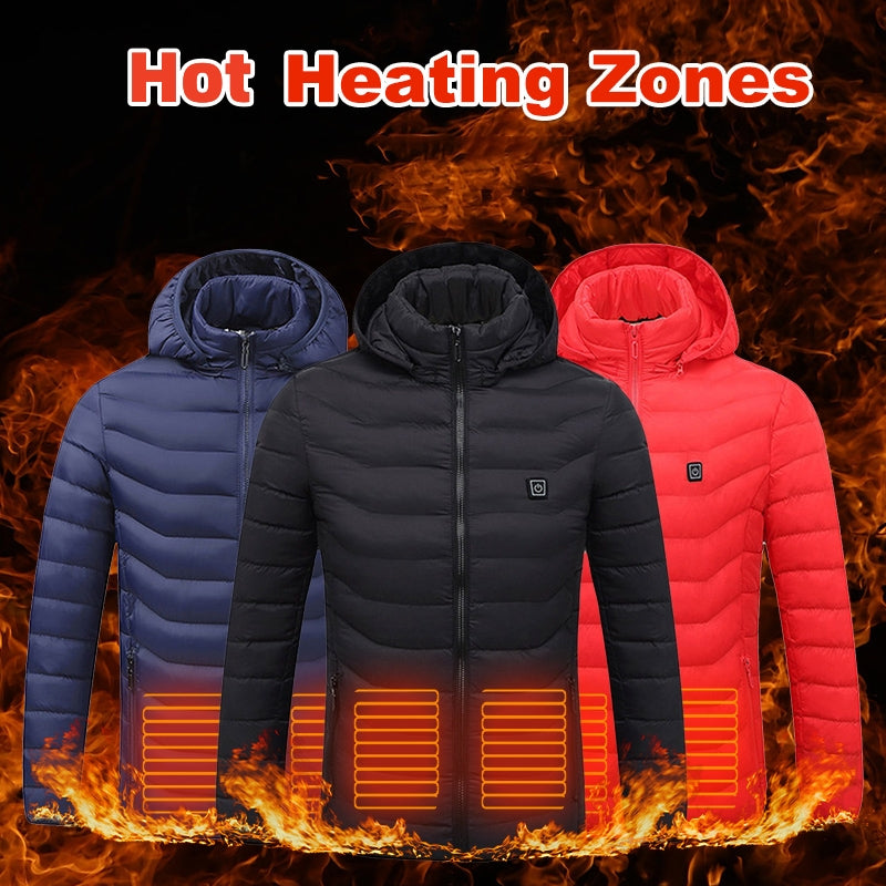 HeatX Pro: Unisex Heated Jacket with Heat Zones and Insulated Hood