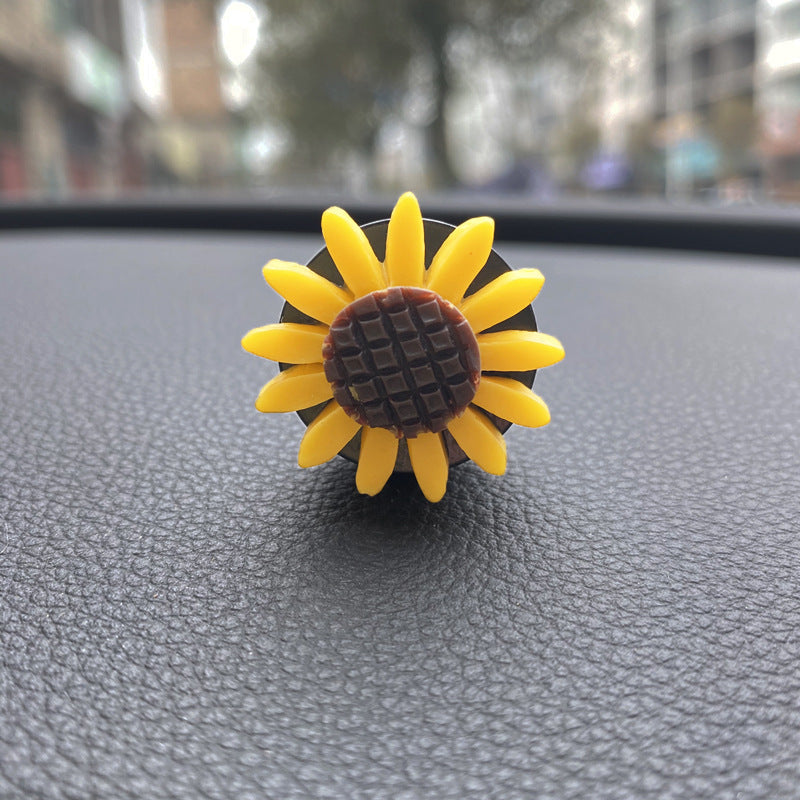 Sunflower Flower Car Vent Perfume Clip for Stylish and Fragrant Travel!