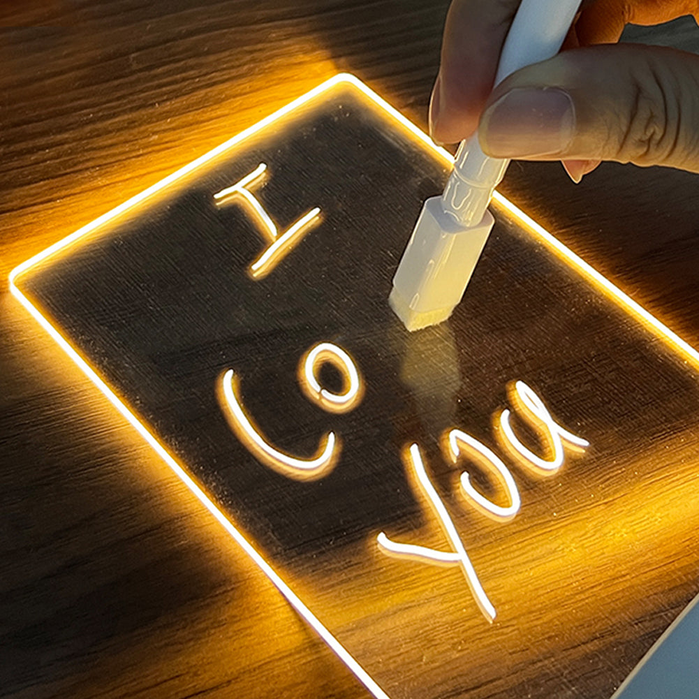 Illuminate Creativity: LED Message Board Night Light