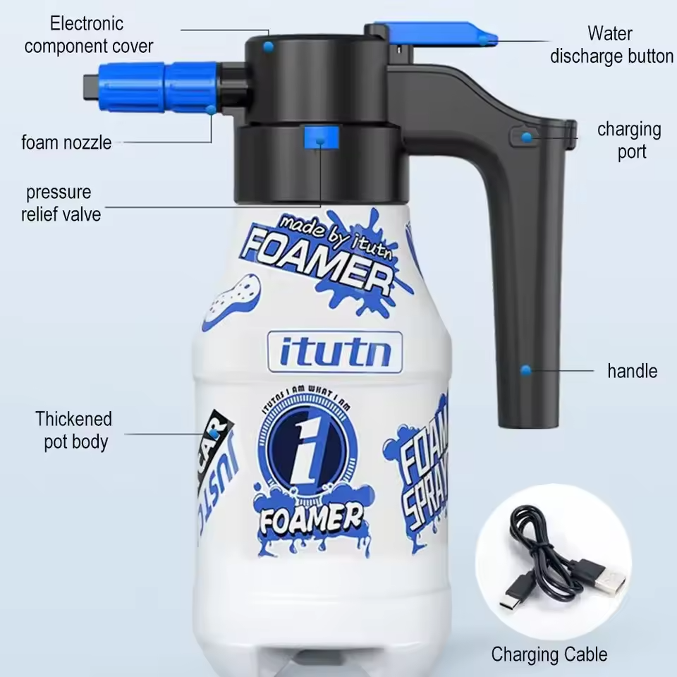 2L Adjustable Foam Sprayer for Professional-Grade Cleaning