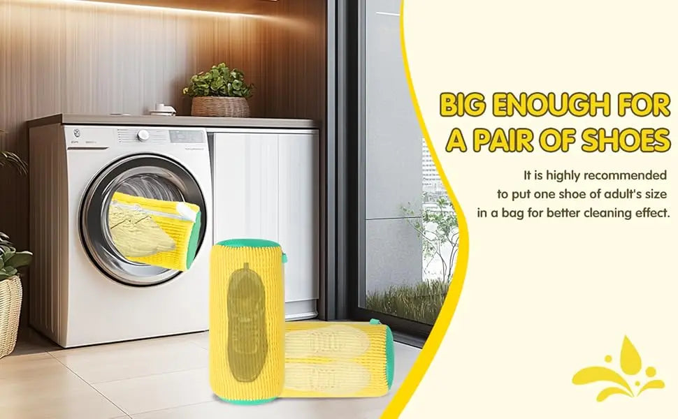 SneakerGuard™ Shoe Washing Bag – Machine-Safe Deep Clean Without Damage