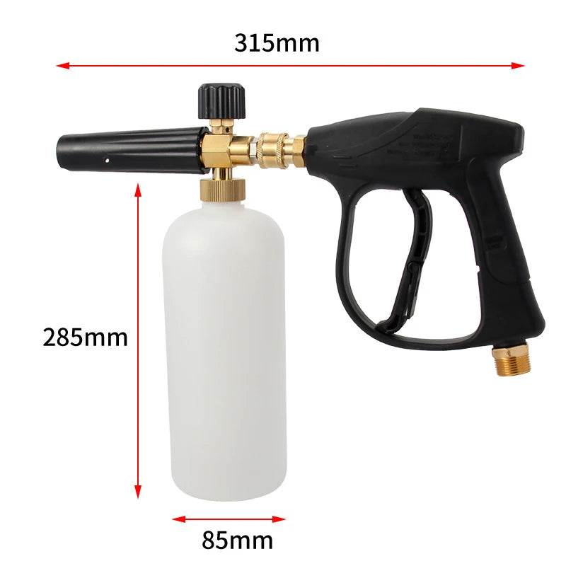 FoamFlow 2: Universal High-Pressure Foam Sprayer | Household & Car Washer Nozzle | Quick Plug 1/4" | PA Foam Pot