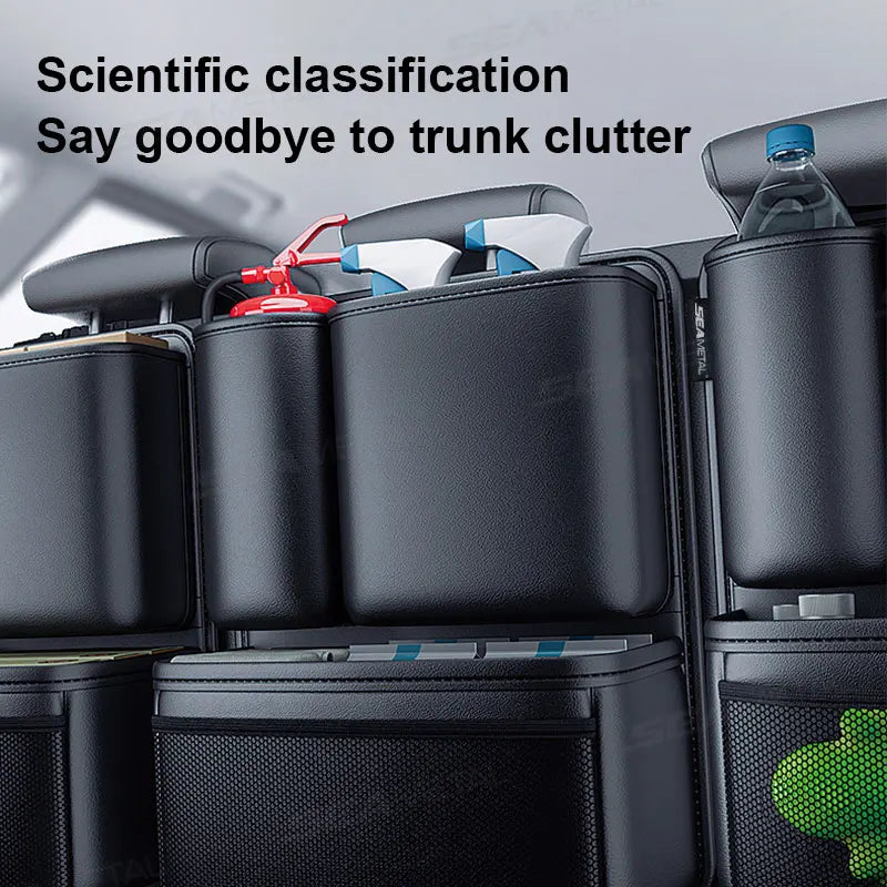 Luxury Car Backseat Travel Organizer – All-in-One Storage for Kids’ Essentials, Bottles, Toys & More