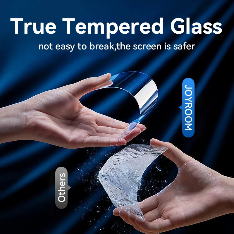 Joyroom HD Tempered Glass Screen Protector for iPhones – Full Coverage