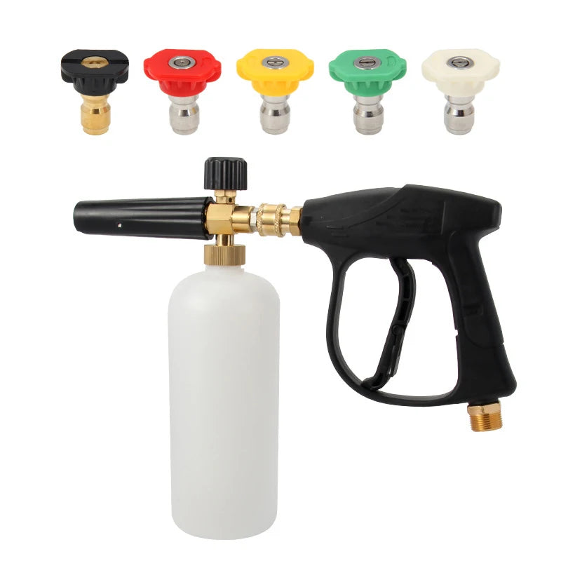 FoamFlow 2: Universal High-Pressure Foam Sprayer | Household & Car Washer Nozzle | Quick Plug 1/4" | PA Foam Pot