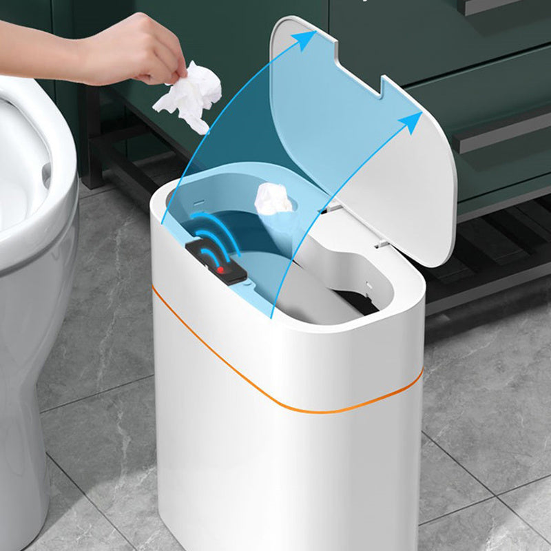 IntelliBin: Sleek Lid-Equipped Smart Trash Can for Bedroom, Living Room, and Kitchen Storage
