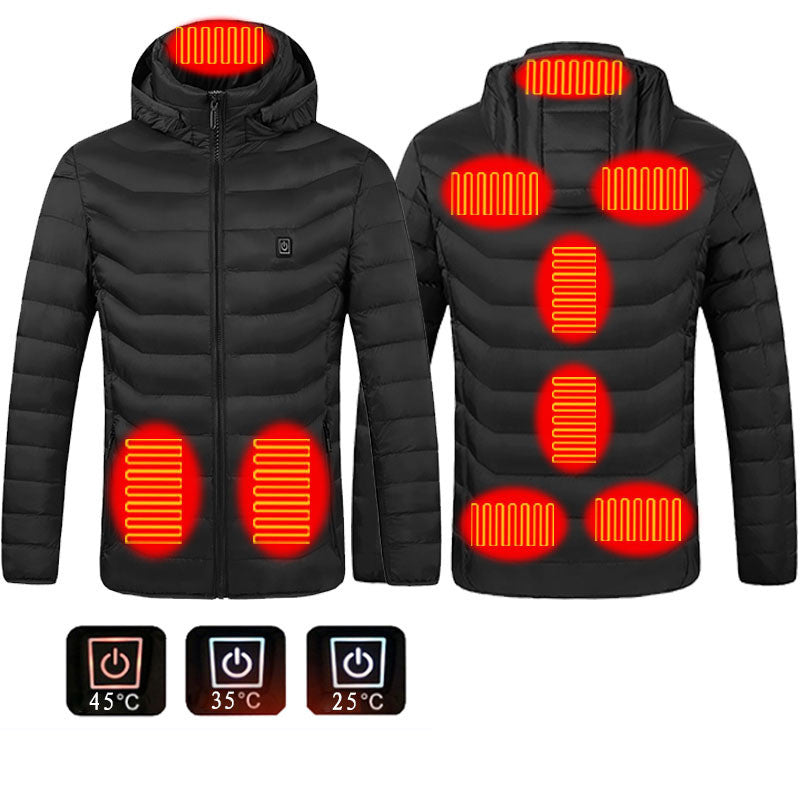 HeatX Pro: Unisex Heated Jacket with Heat Zones and Insulated Hood