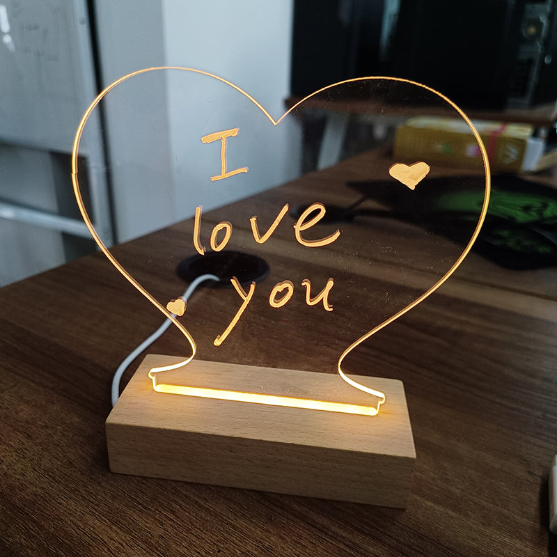Illuminate Creativity: LED Message Board Night Light