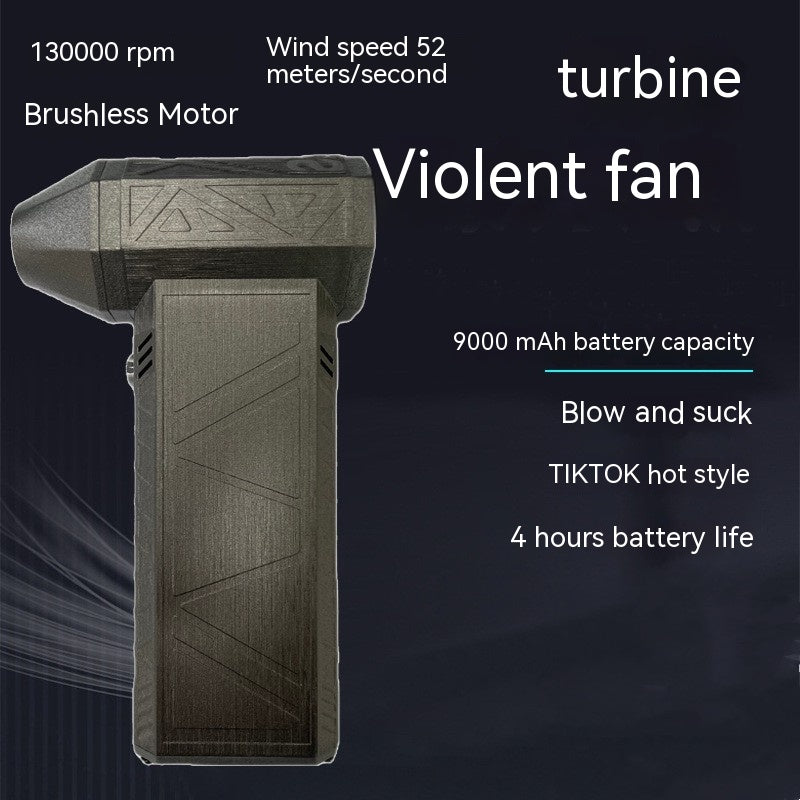 High-Power Turbo Fan Silent Air Duster with Brushless Motor: Fast Recharging Dust Blower
