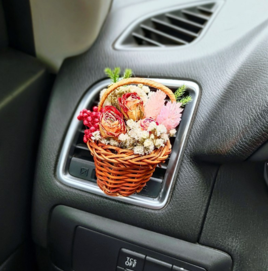 Flower Basket Car Air Vent Clip, Your Stylish Aromatherapy Accessory!