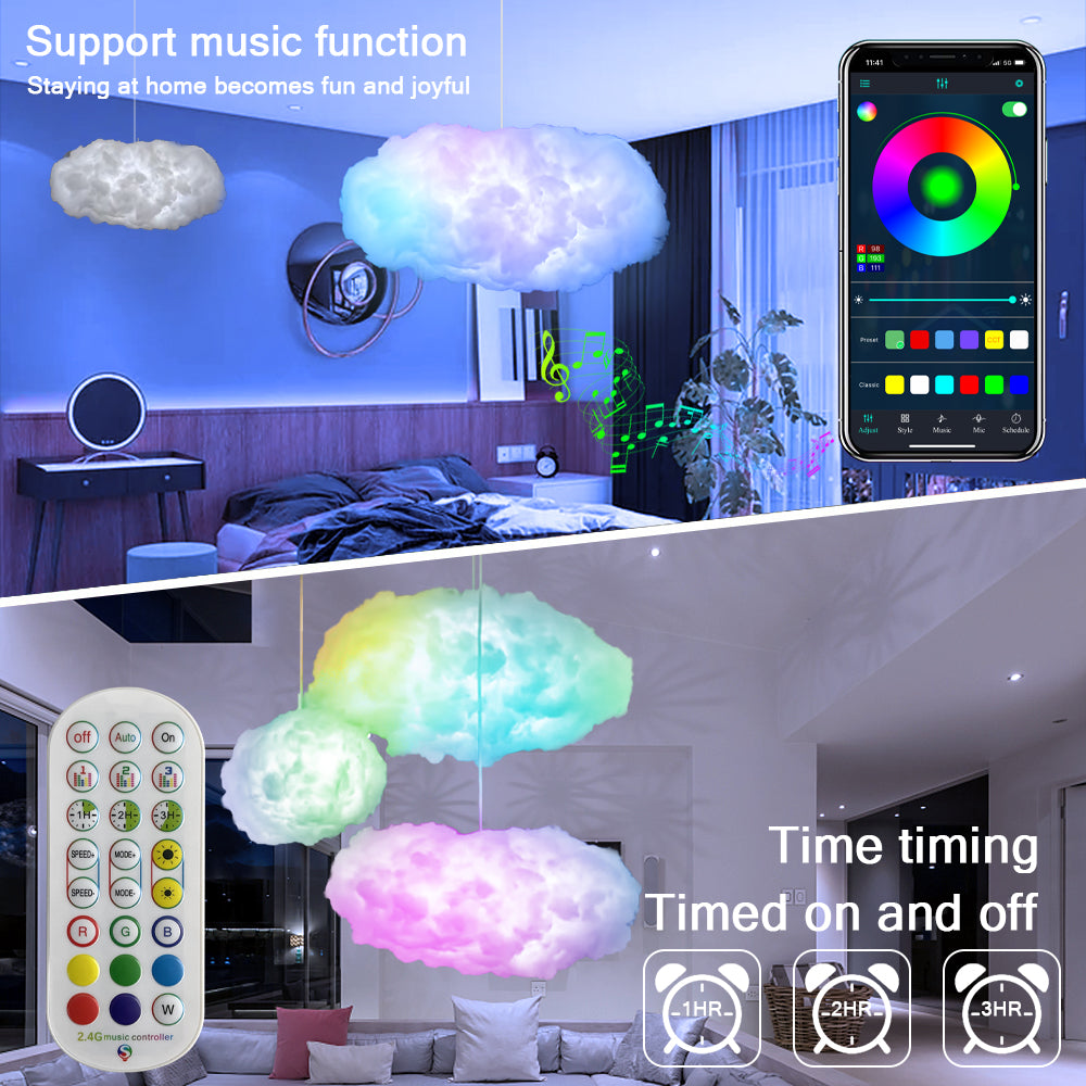 AmbientCloud 3D RGBIC USB Light - Music Sync and Lightning Simulation for Your Home