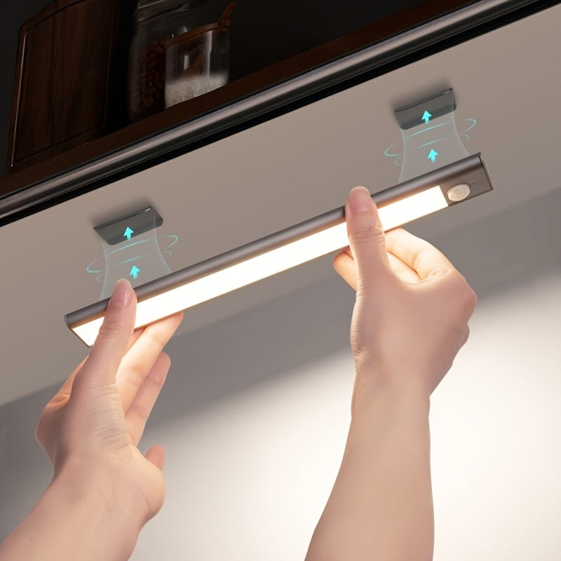 Wireless LED Motion Sensor Cabinet Light – Rechargeable, Easy Install for Closets & Counters!