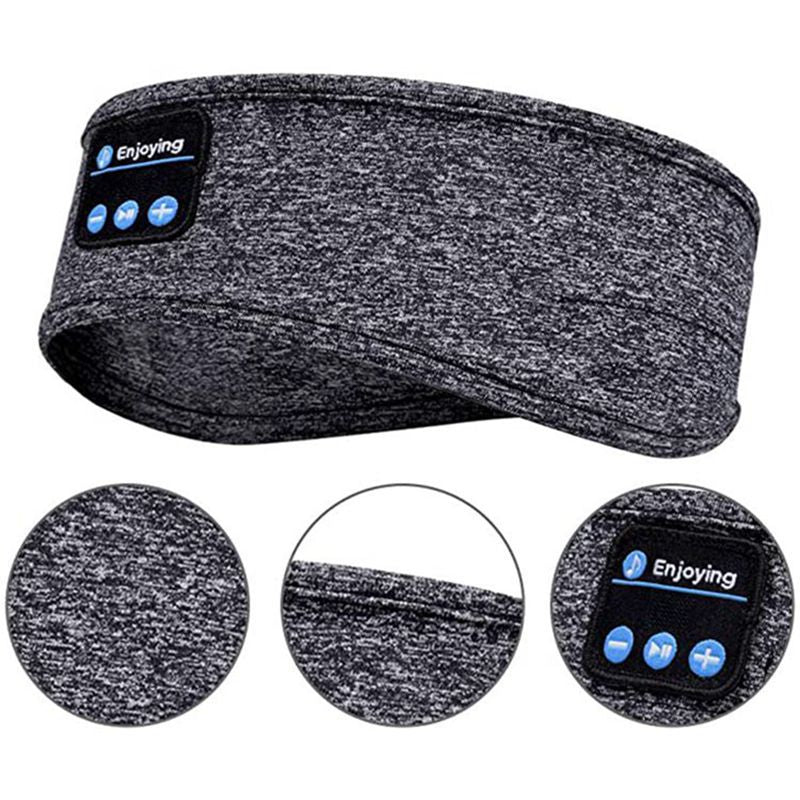 Wireless Bluetooth Sleeping Headband with Thin Soft Elastic Comfort for Side Sleepers and Sports – Music Earphones and Eye Mask Combo