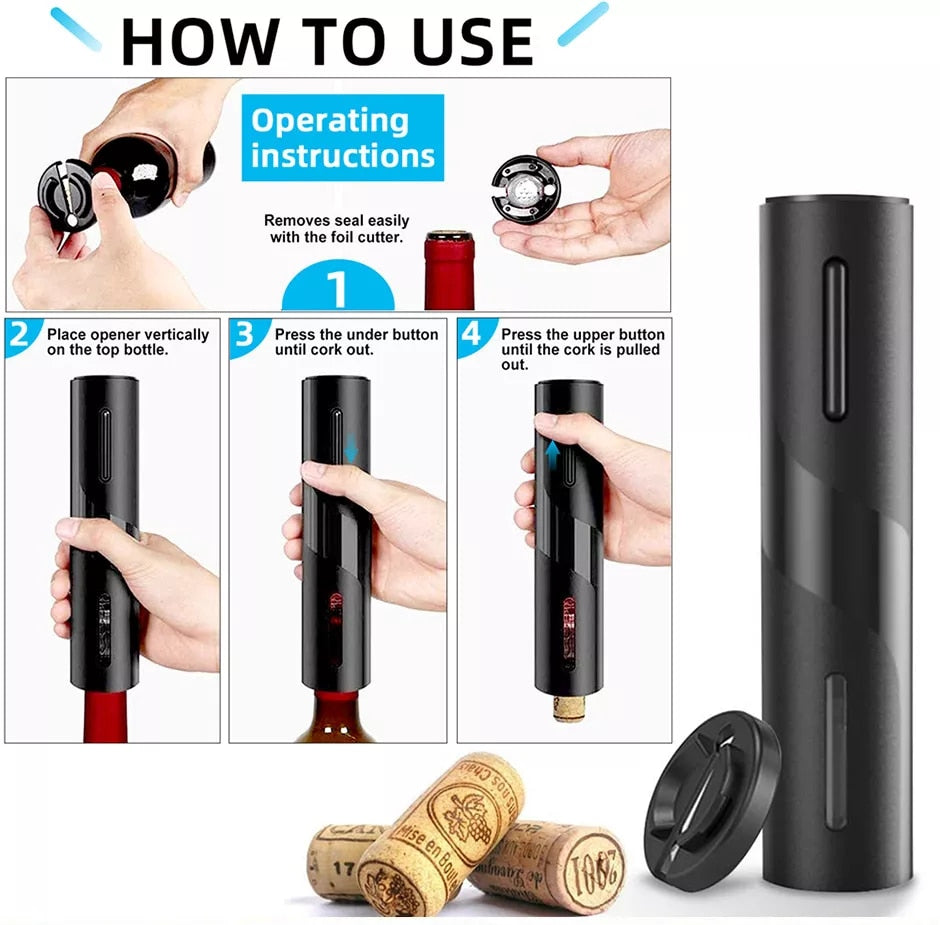 USB Rechargeable and Battery Powered Electric Wine and Beer Bottle Opener