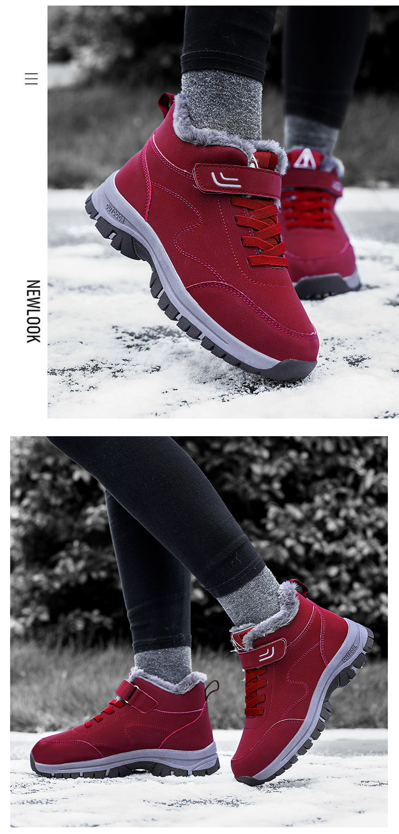 Stylish Winter Shoes – Plush-Lined, Non-Slip, and Designed for Maximum Warmth, Comfort, and Fashion