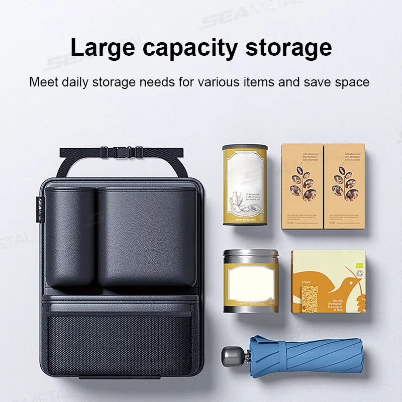 Luxury Car Backseat Travel Organizer – All-in-One Storage for Kids’ Essentials, Bottles, Toys & More