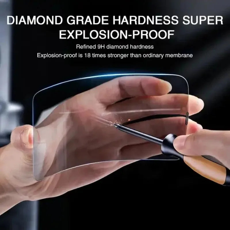 4pcs Anti-Spy Tempered Glass Screen Protector for iPhones - Full Coverage and Crystal Clear Defense