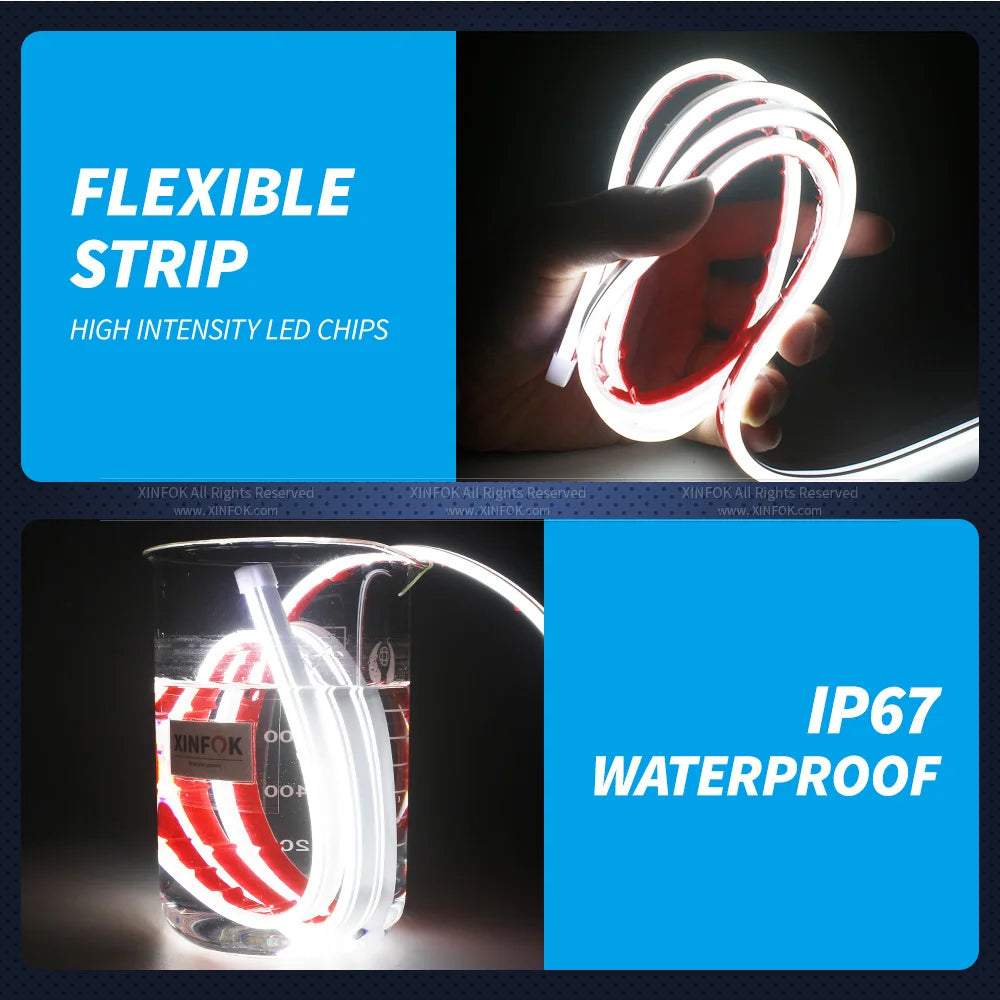 Cutting-edge, All-Weather Car Hood Lights with an Innovative Start Scan Functionality!