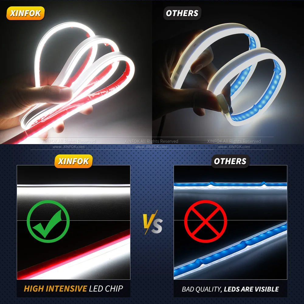 Cutting-edge, All-Weather Car Hood Lights with an Innovative Start Scan Functionality!