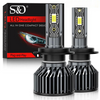 LED Canbus Turbo Car Headlight - High-Powered Headlight Bulb Kit with 3570 CSP Chips