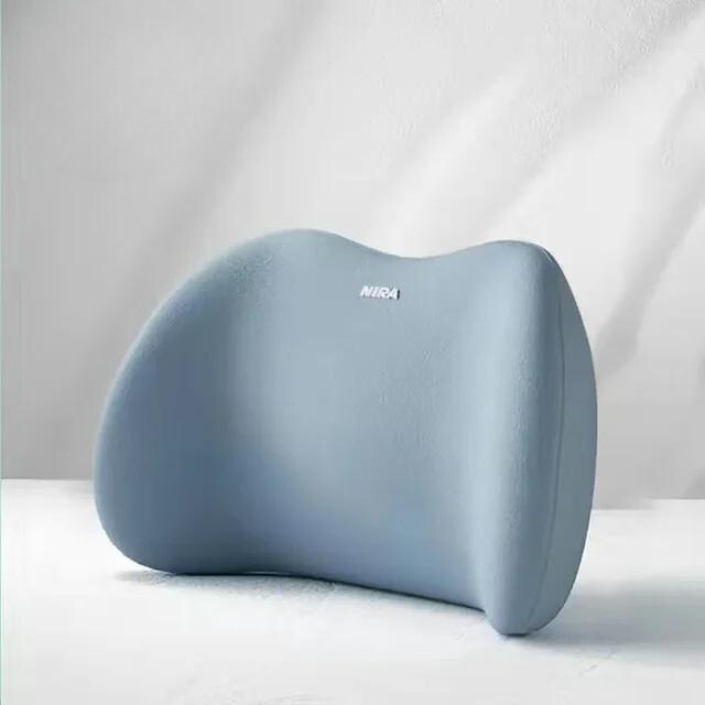 Premium Ergonomic Memory Foam Headrest & Lumbar Support – Ultimate Comfort for Long Drives or Office Work