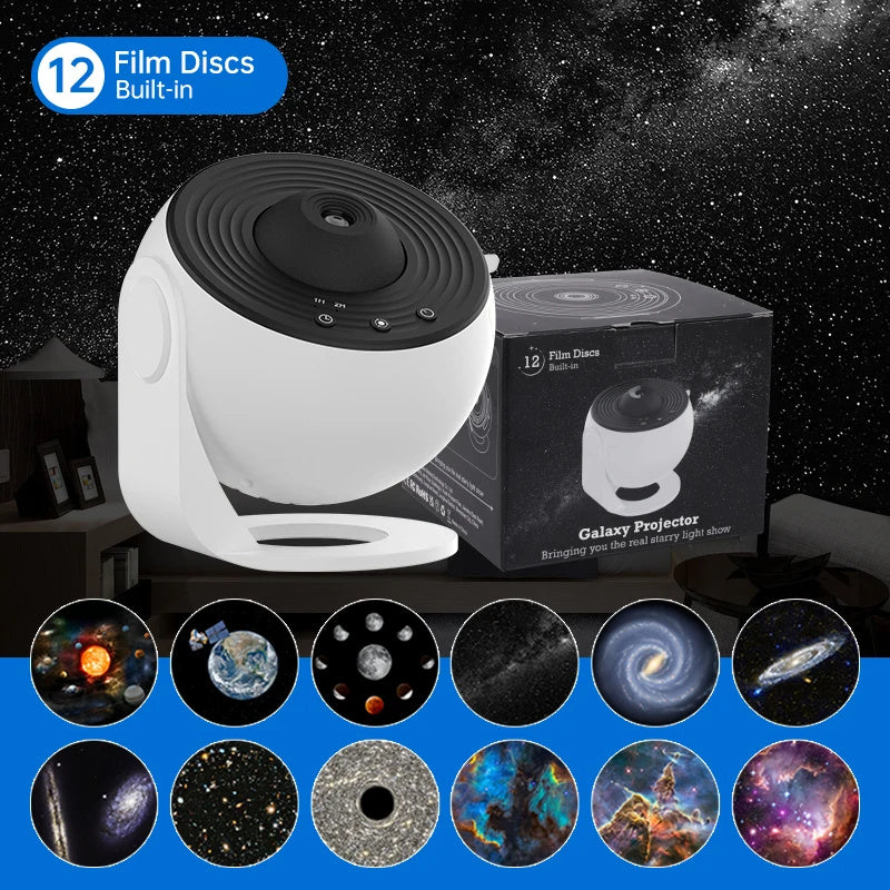 StarrySphere360: Celestial Dreams Galaxy Projector