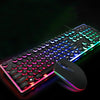 Colorful Crystal Luminous Wired Keyboard & Mouse Set